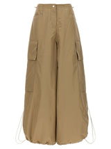 Palm Angels Beige Polyamide Casual Pants