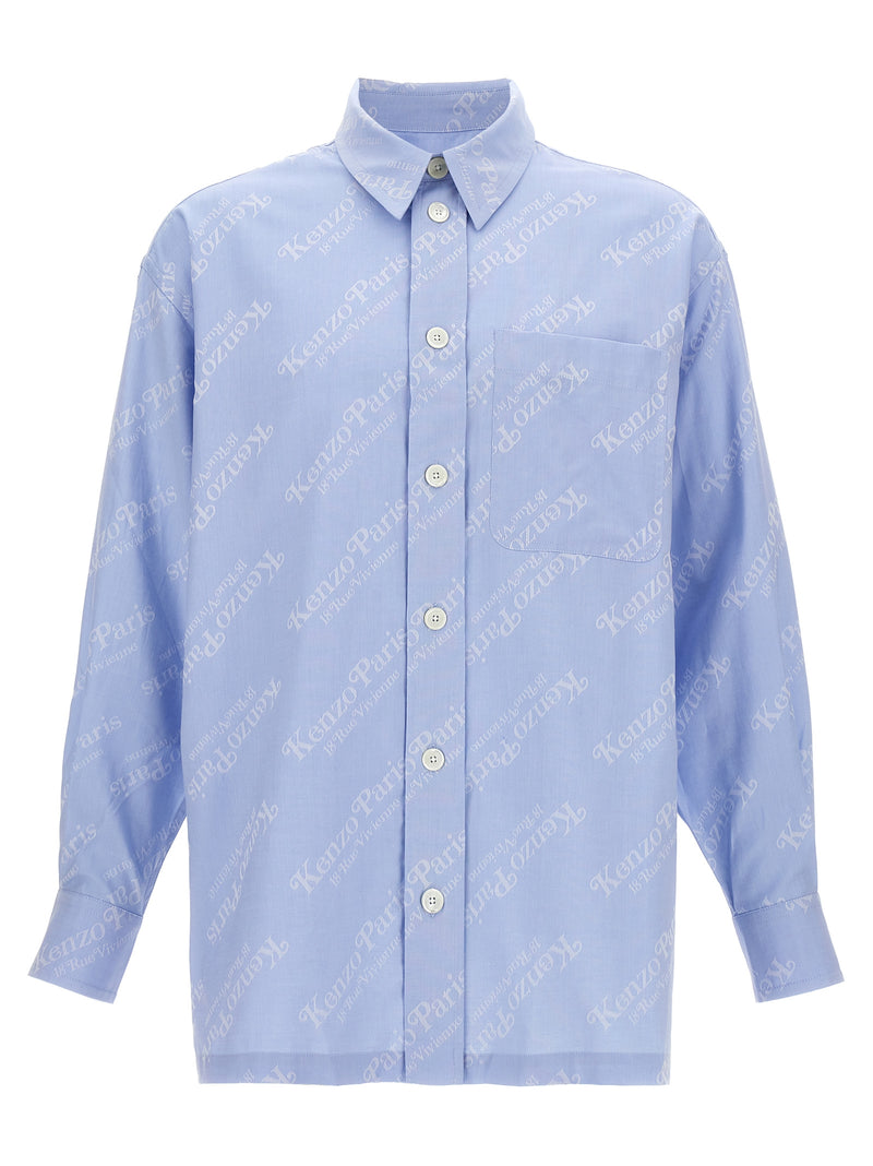 Kenzo Blue Cotton Blouse