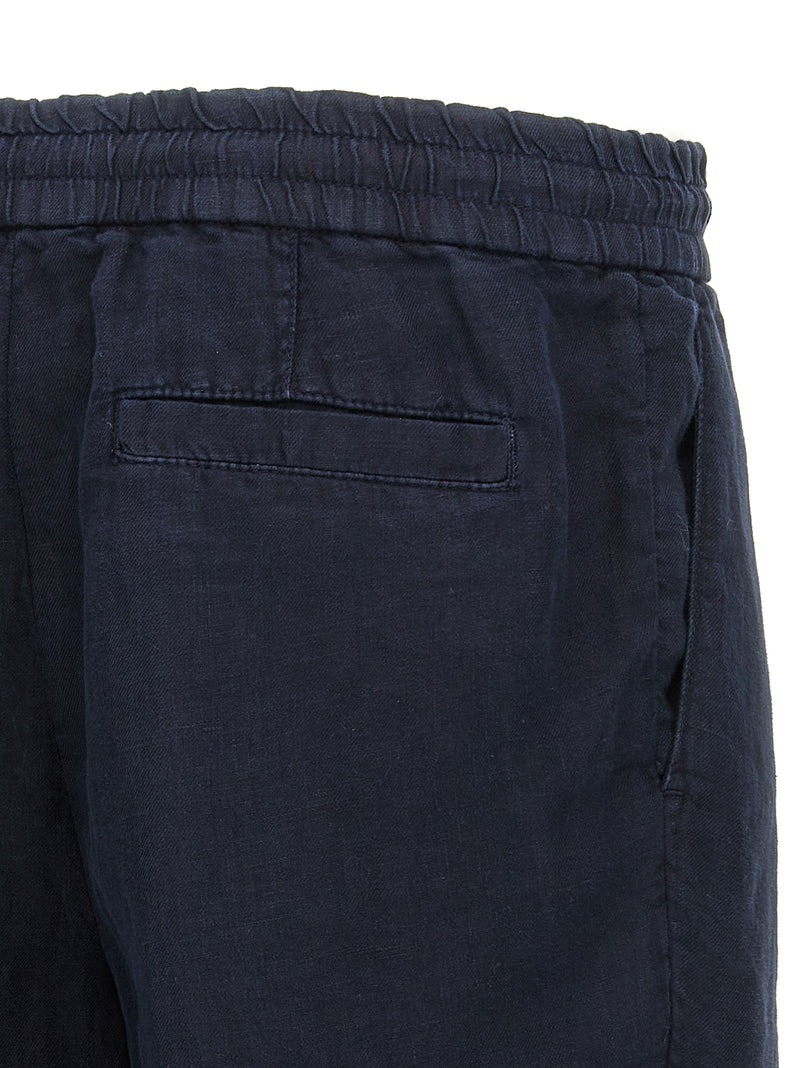 Brunello Cucinelli Bermuda en lin bleu