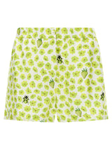 Versace Multicolor Silk Bermuda Shorts