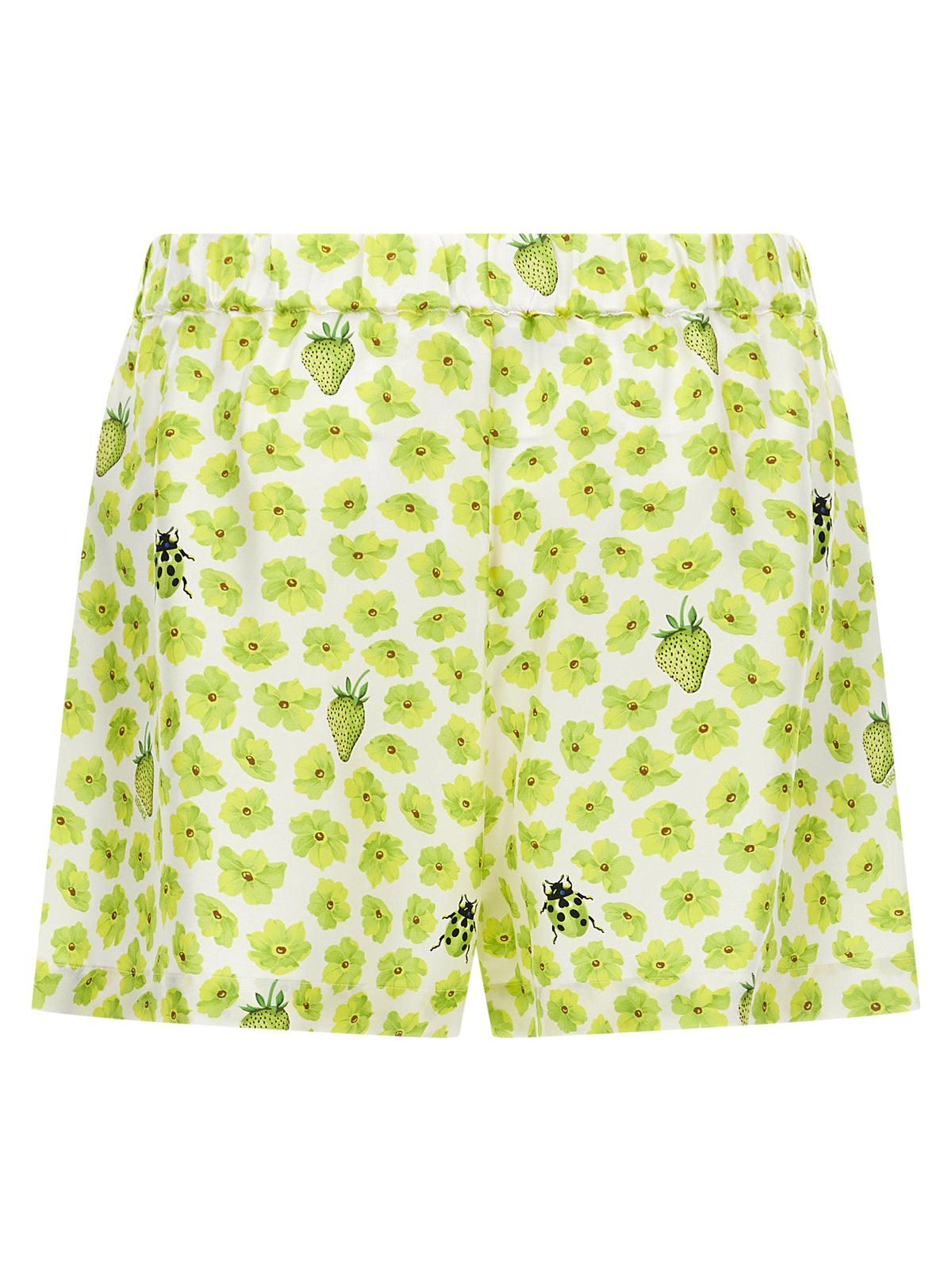 Versace Multicolor Silk Bermuda Shorts