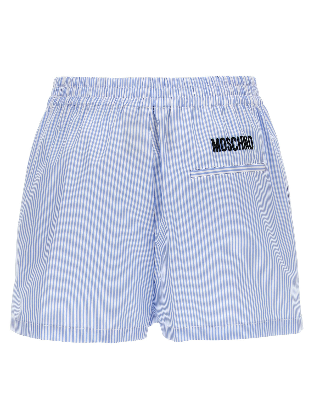 Moschino Blue Cotton Bermuda Shorts