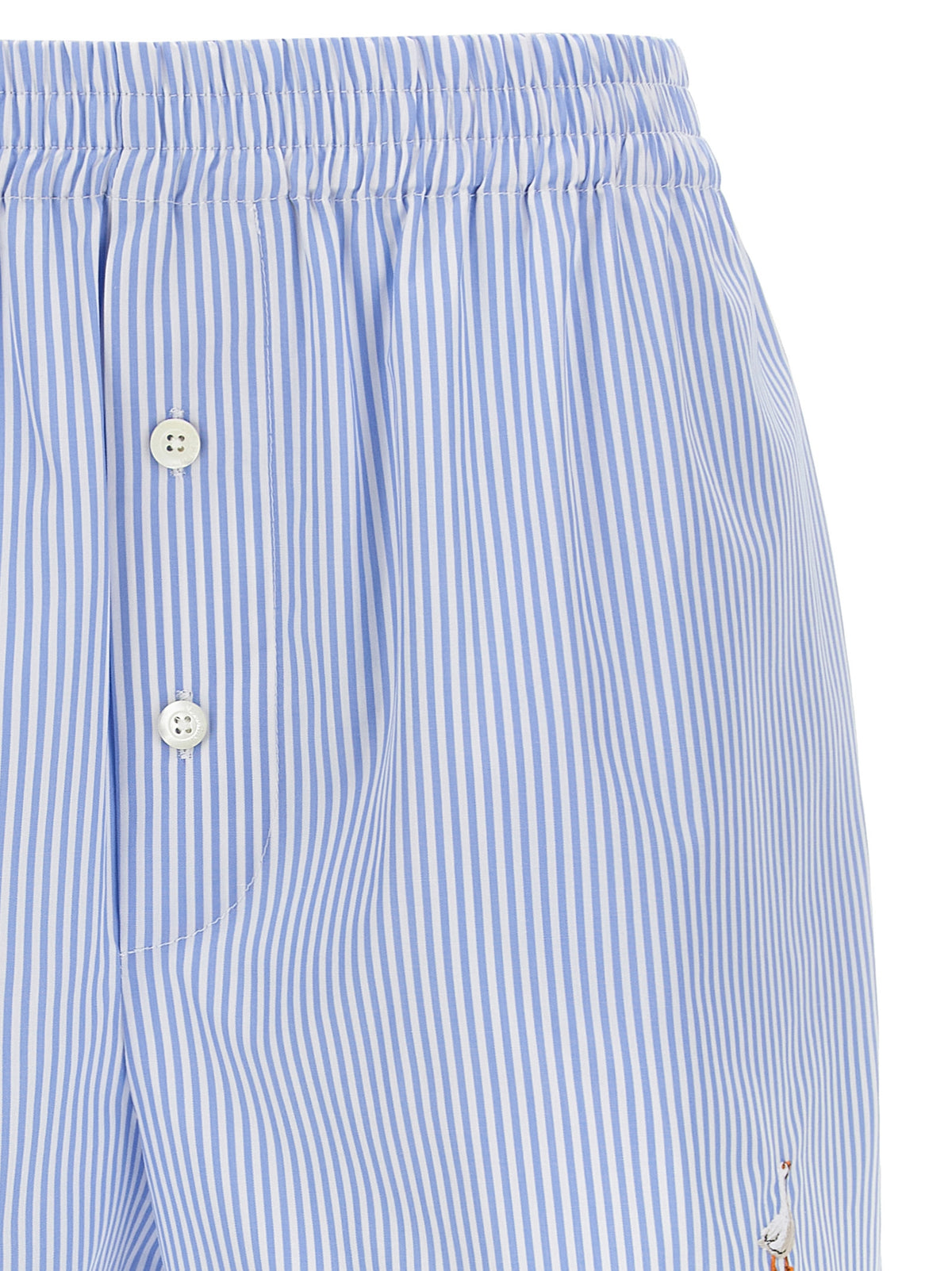 Moschino Blue Cotton Bermuda Shorts