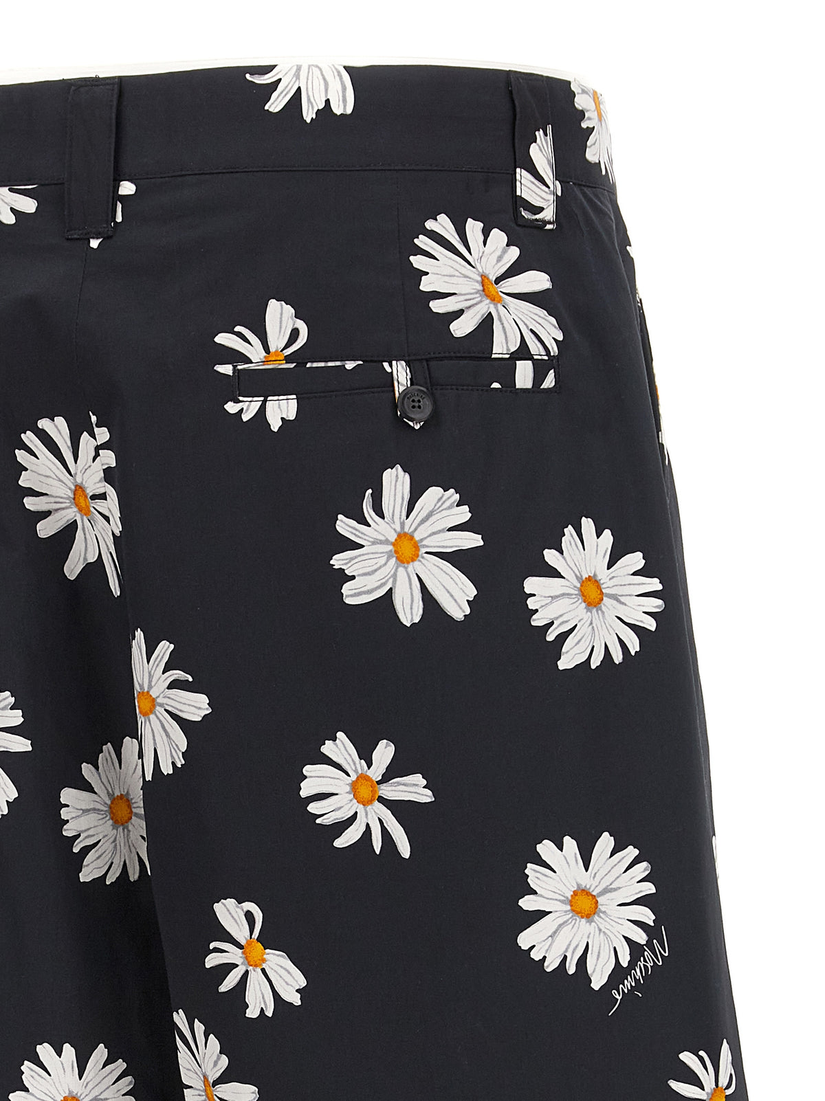 Moschino Black Cotton Bermuda Shorts