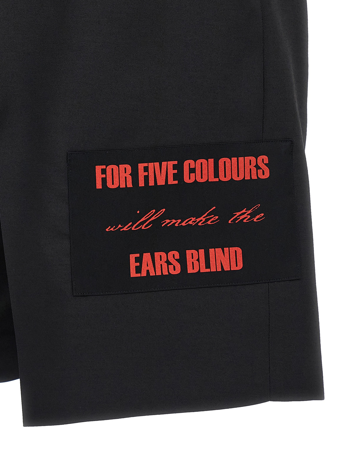 Undercover Black Polyester Bermuda Shorts