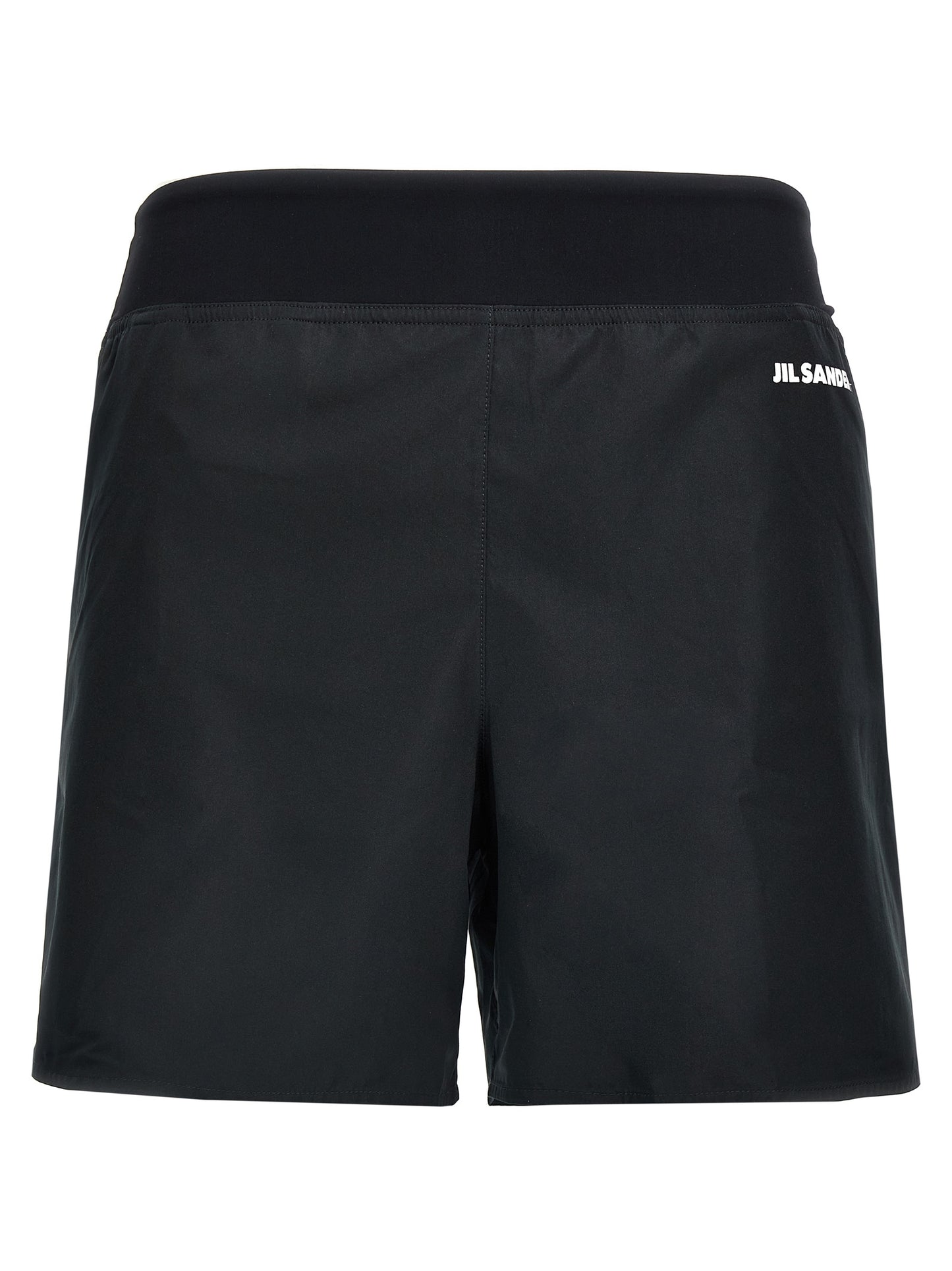 Jil Sander Black Polyester Bermuda Shorts