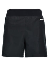 Jil Sander Black Polyester Bermuda Shorts - Stylish & Comfortable