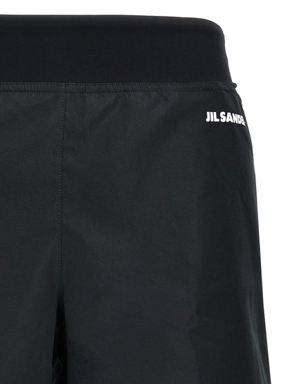 Jil Sander Black Polyester Bermuda Shorts