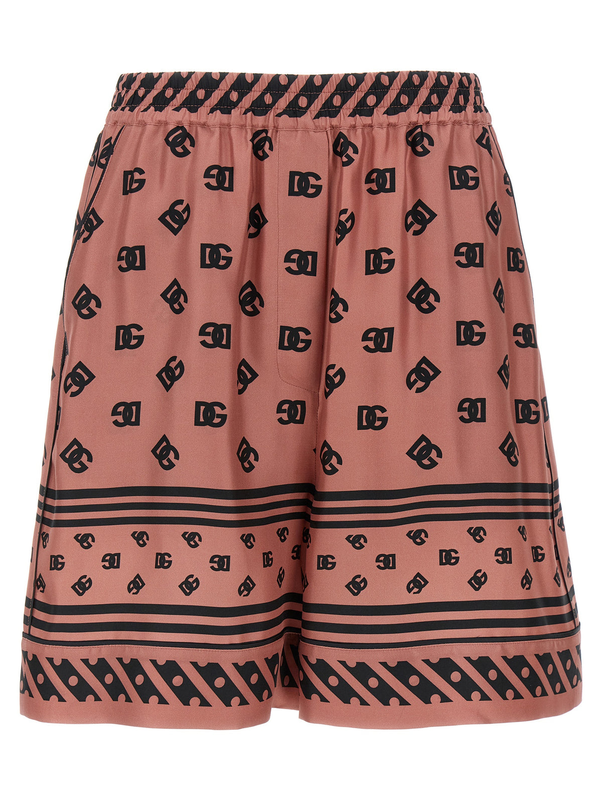 Short bermuda en soie multicolore Dolce & Gabbana