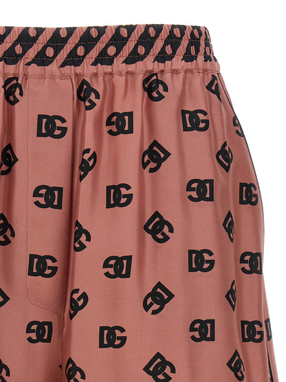 Dolce & Gabbana Multicolor Silk Bermuda Shorts