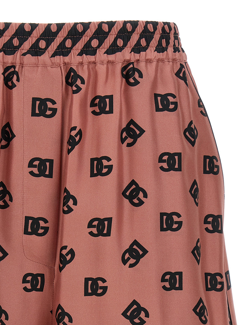 Short bermuda en soie multicolore Dolce & Gabbana