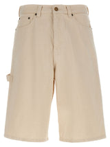 A.P.C. Beige Cotton Bermuda Shorts