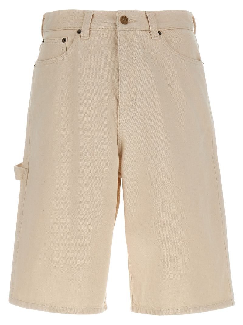 A.P.C. Westland Beige Cotton Bermuda Shorts for Men
