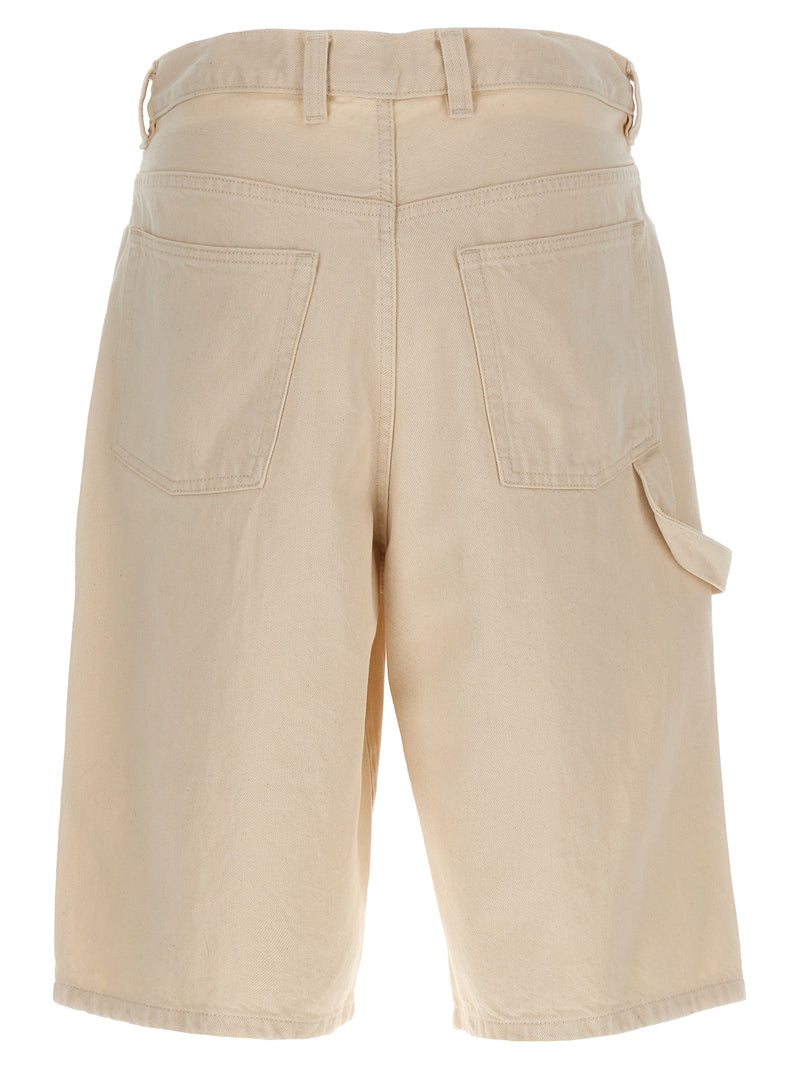 A.P.C. Westland Beige Cotton Bermuda Shorts for Men