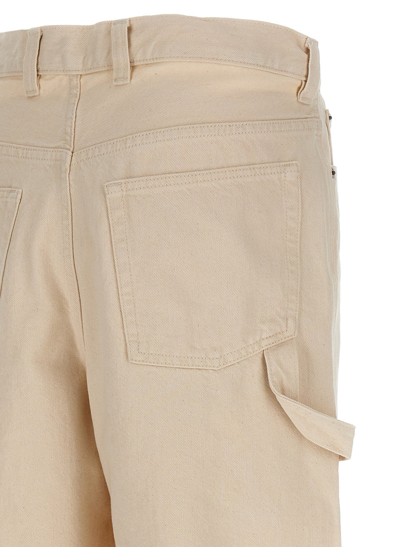 A.P.C. Westland Beige Cotton Bermuda Shorts for Men