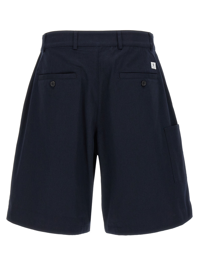 Department 5 Blue Cotton Bermuda Shorts
