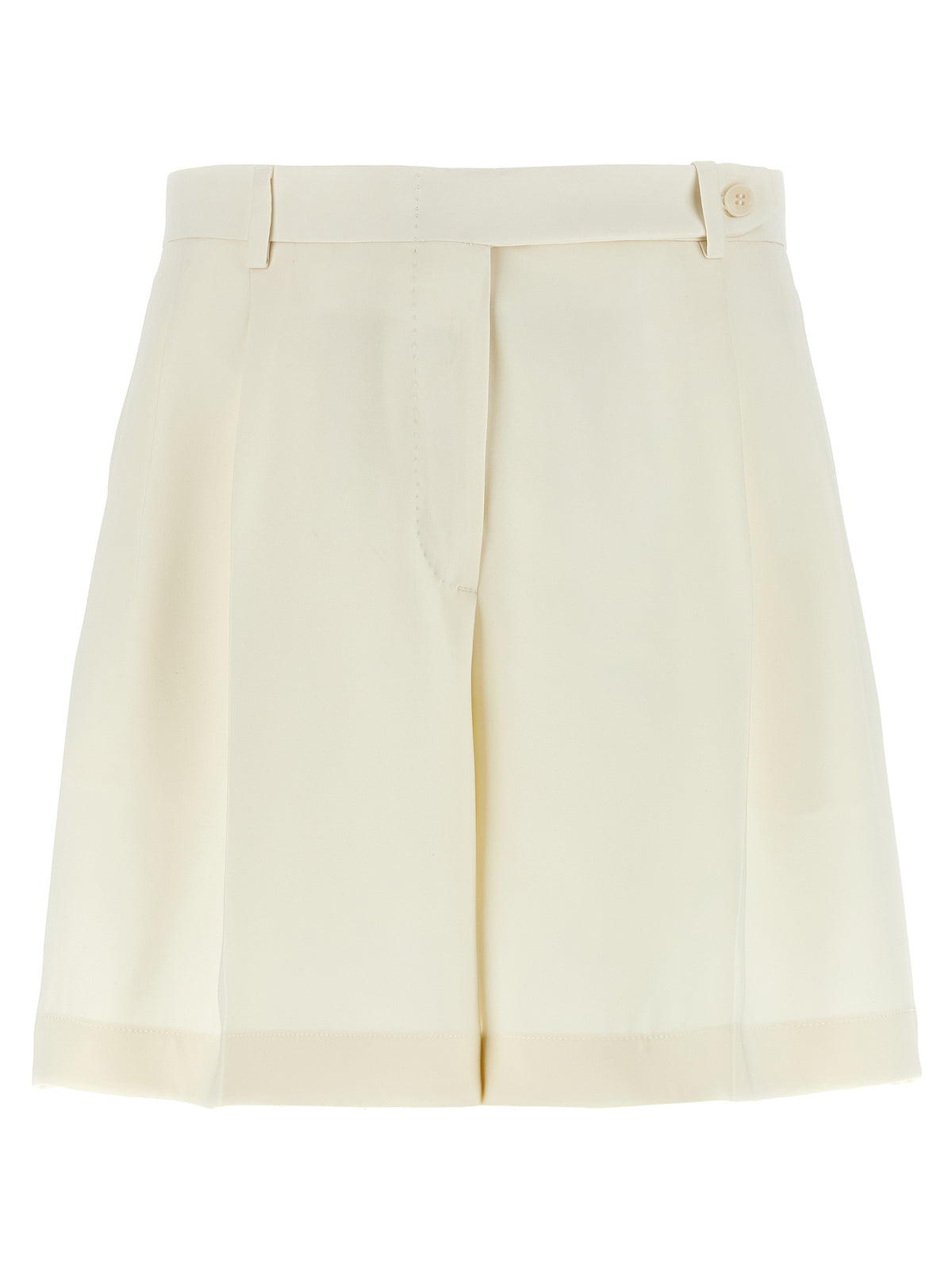 Shorts bermudas en soie blanche Brioni