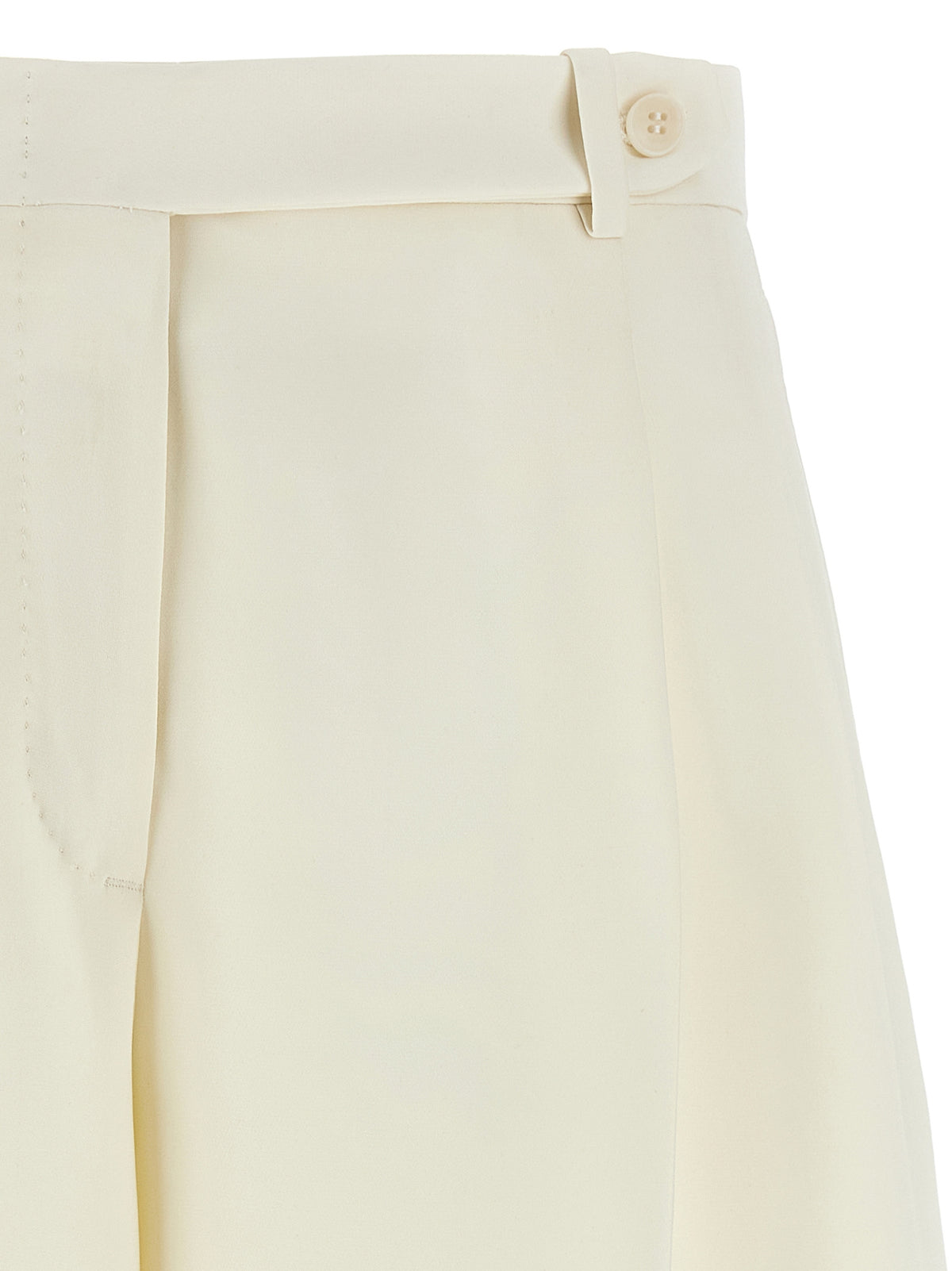 Shorts bermudas en soie blanche Brioni