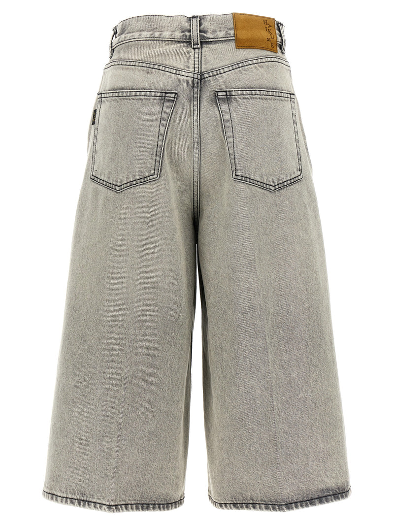 Haikure White Cotton Bermuda Shorts