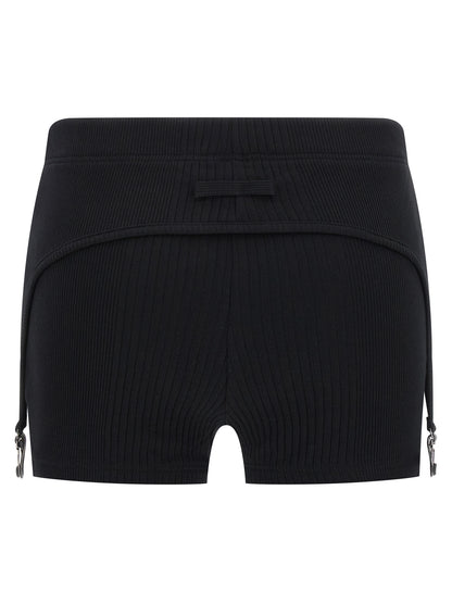 Jean Paul Gaultier Black Cotton Bermuda Shorts