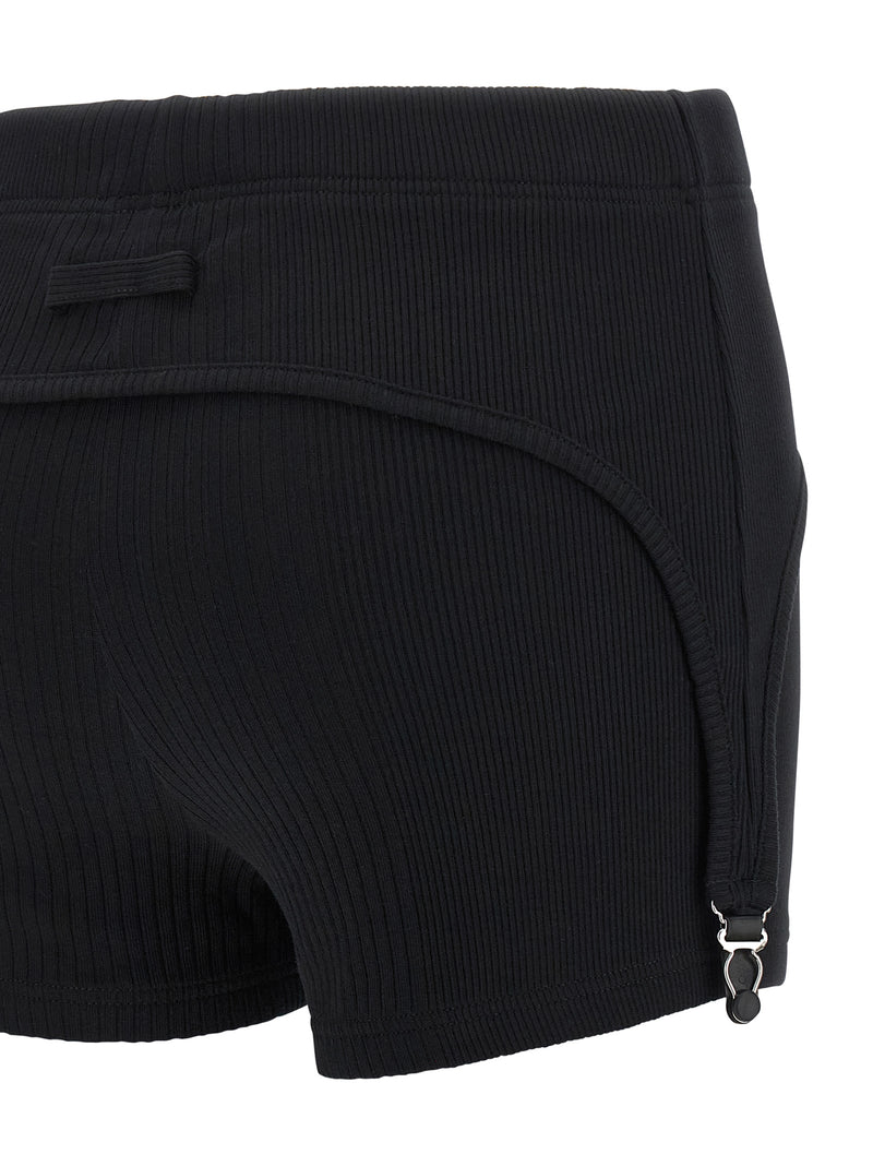 Shorts bermudas Jean Paul Gaultier en coton noir