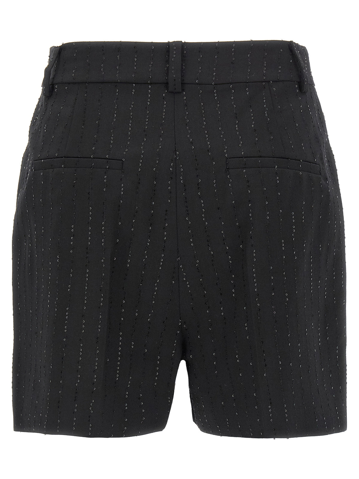 Max Mara Black Virgin Wool Bermuda Shorts