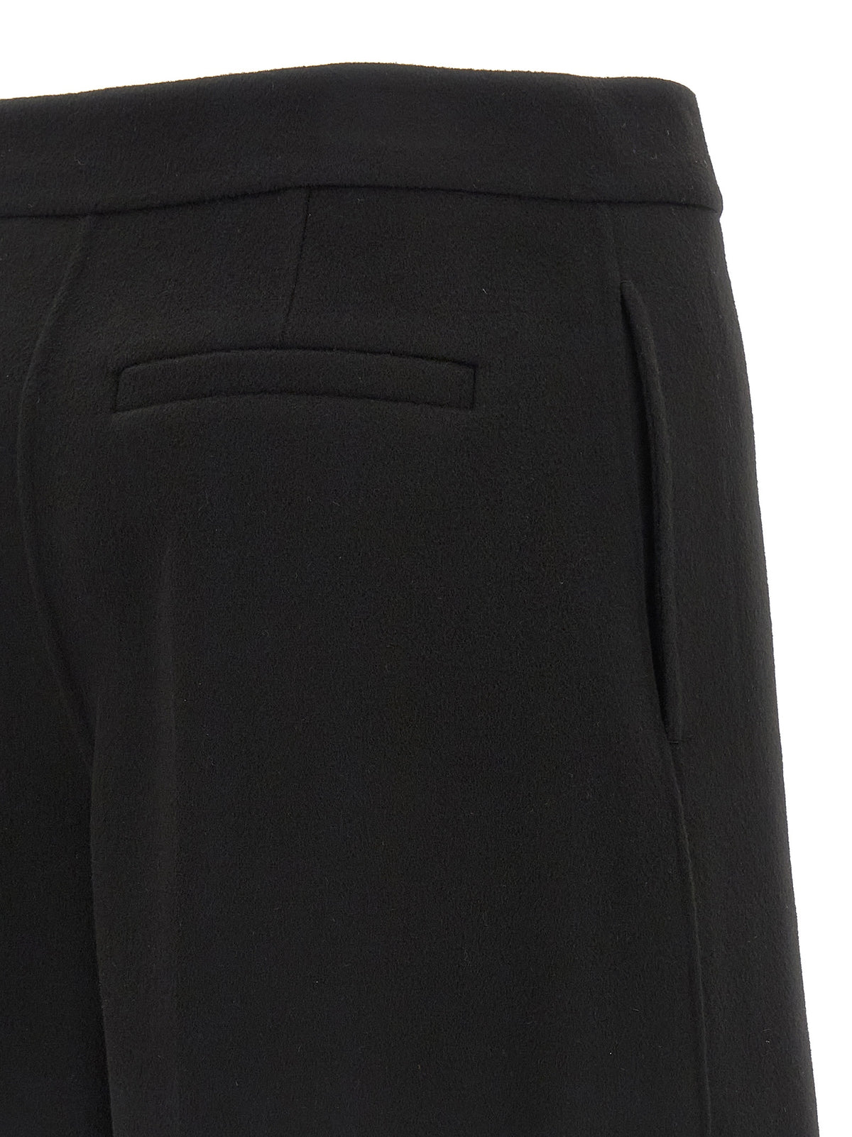 Sportmax Black Virgin Wool Bermuda Shorts