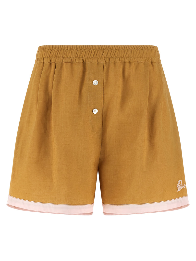 Marni Bicolor Calfskin Bermuda Shorts for Women