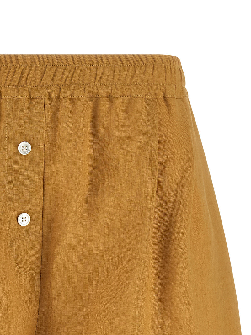 Marni Bicolor Calfskin Bermuda Shorts for Women