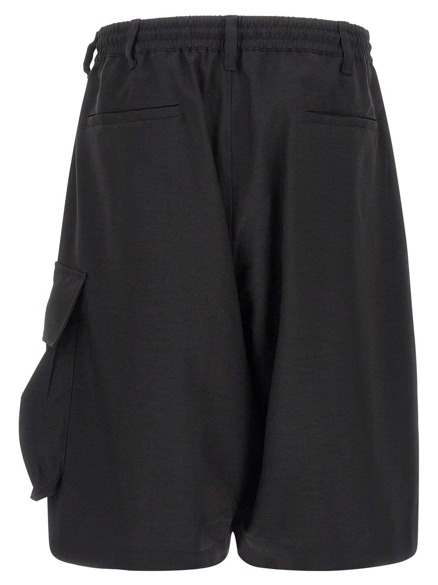 Shorts Bermuda Y-3 en polyester noir