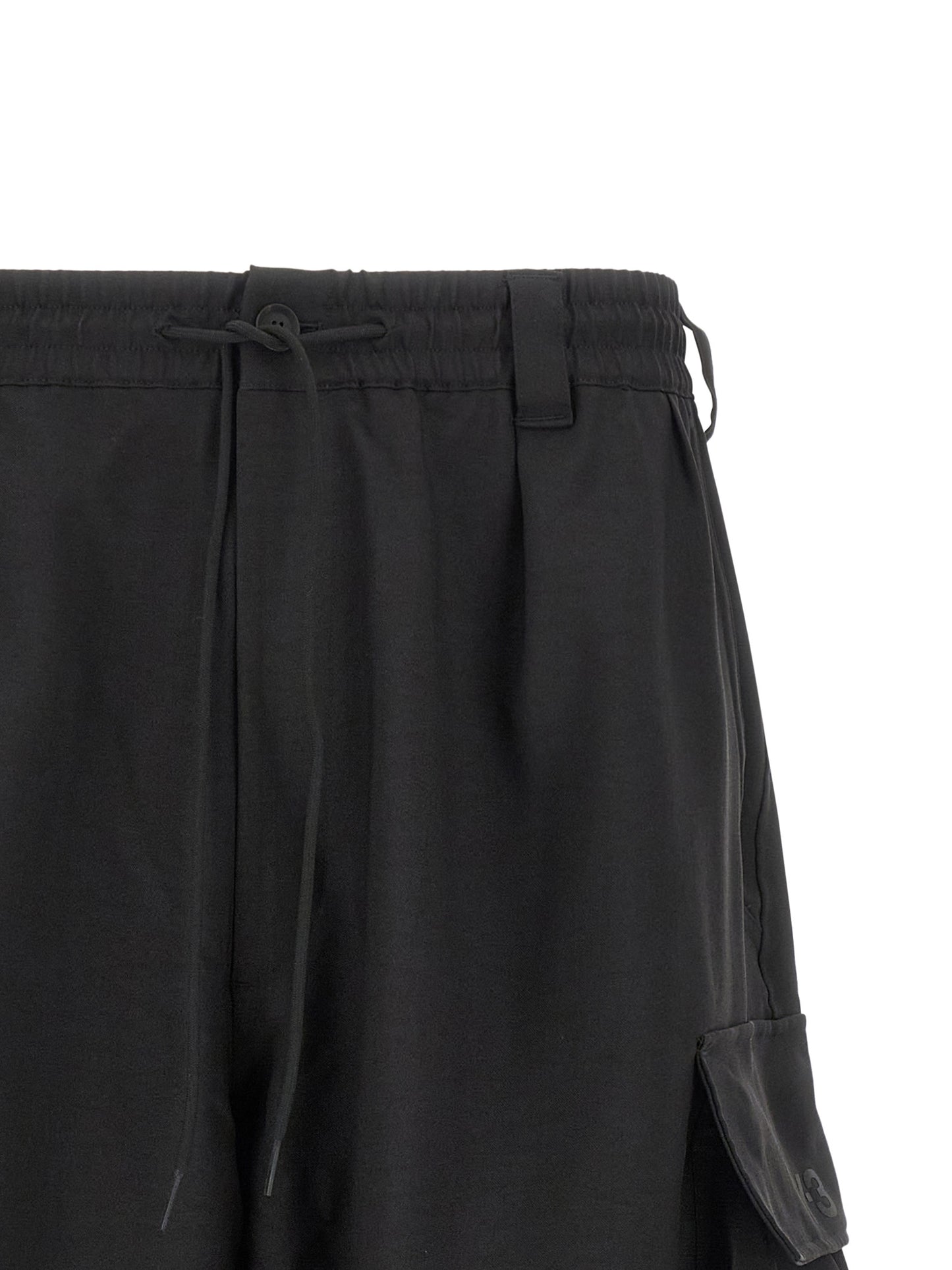 Shorts Bermuda Y-3 en polyester noir