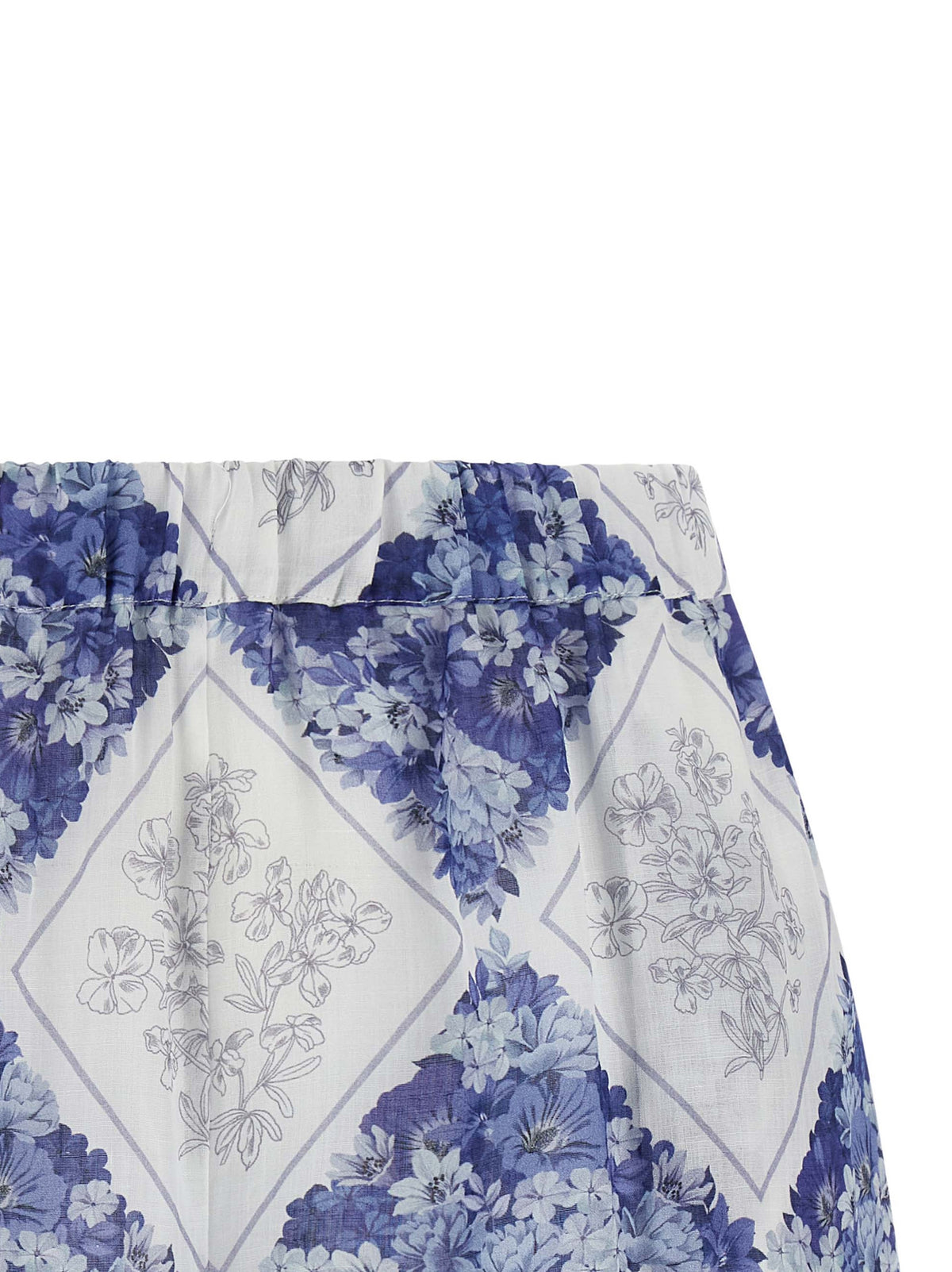 Short Twinset en cuir de raie bleu / peau de raie bermuda
