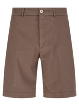 Shorts Bermudas Brunello Cucinelli marron en coton
