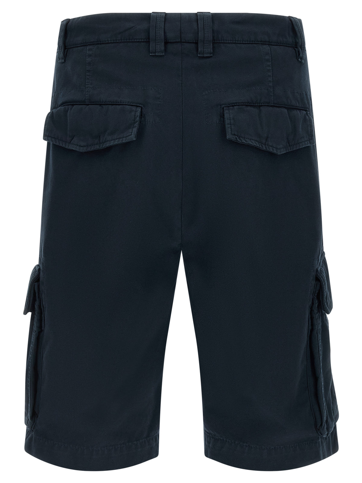 Shorts Bermudas Bleus en Coton Brunello Cucinelli