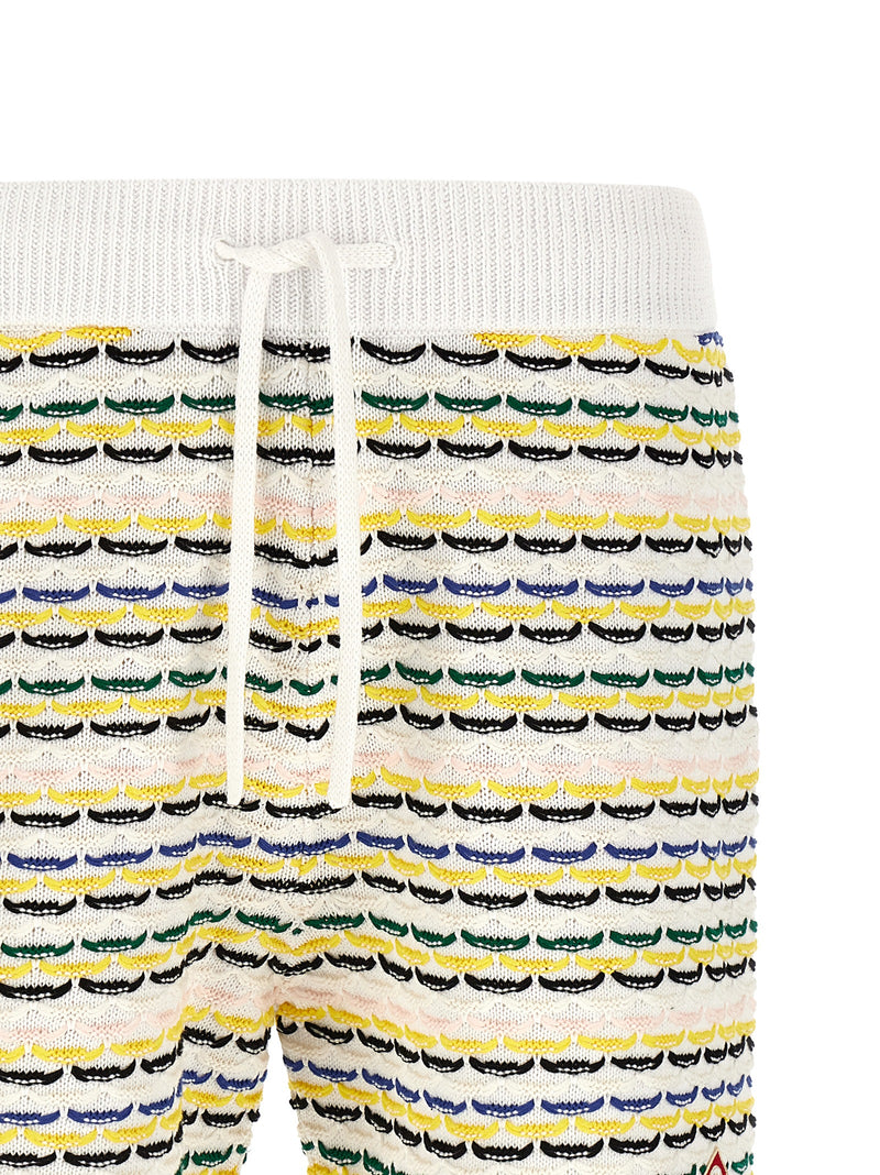 Casablanca Multicolor Cotton Bermuda Shorts - Effortless Style