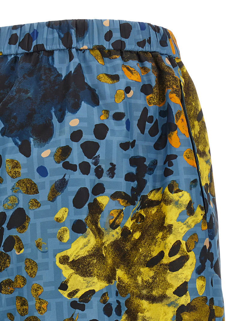 Shorts bermuda Fendi en polyester bleu