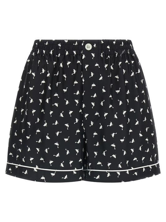 Moschino Bicolor Silk Bermuda Shorts - Elegant & Trendy