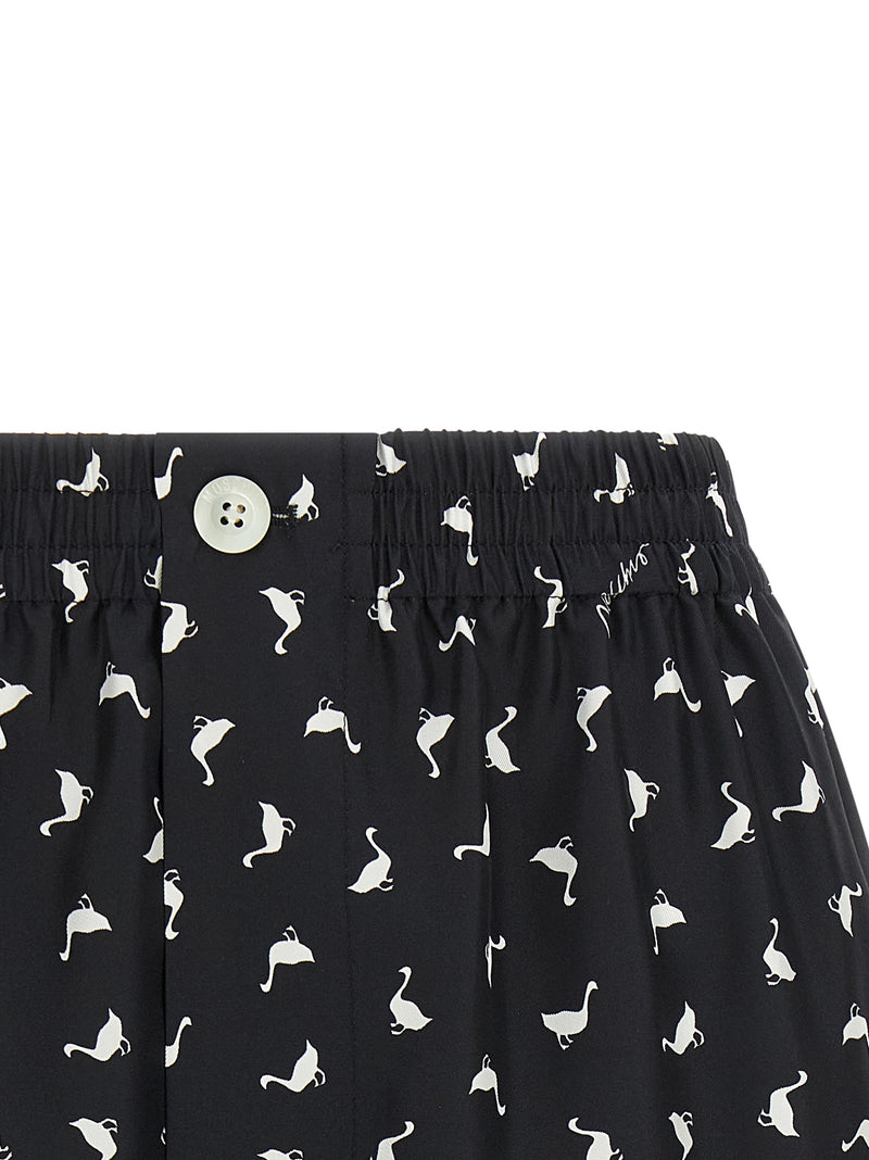 Moschino Bicolor Silk Bermuda Shorts - Elegant & Trendy