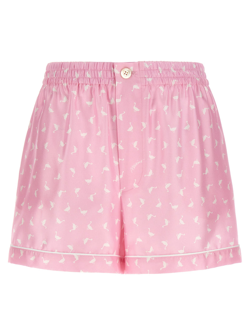 Moschino Multicolor Silk Bermuda Shorts for Women