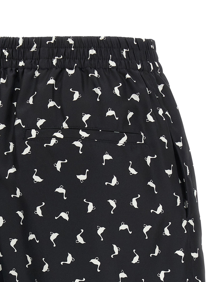 Moschino Bicolor Silk Bermuda Shorts - Elegant & Trendy