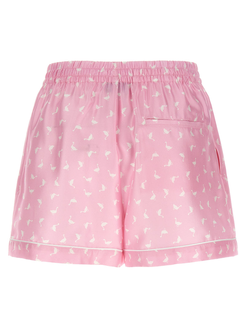 Moschino Multicolor Silk Bermuda Shorts for Women