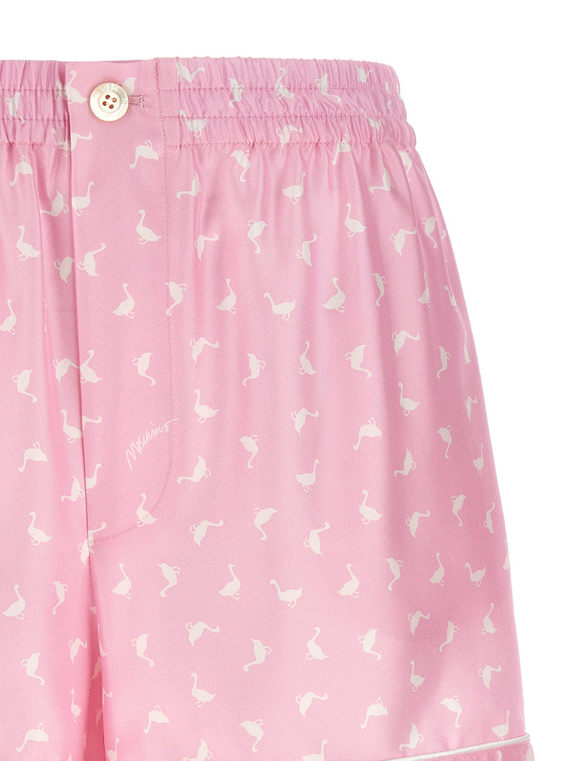 Moschino Multicolor Silk Bermuda Shorts for Women