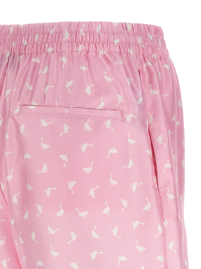 Moschino Multicolor Silk Bermuda Shorts for Women