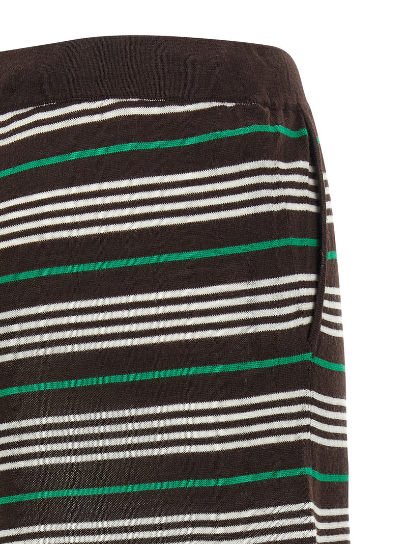 P.A.R.O.S.H. Brown Wool Bermuda Shorts