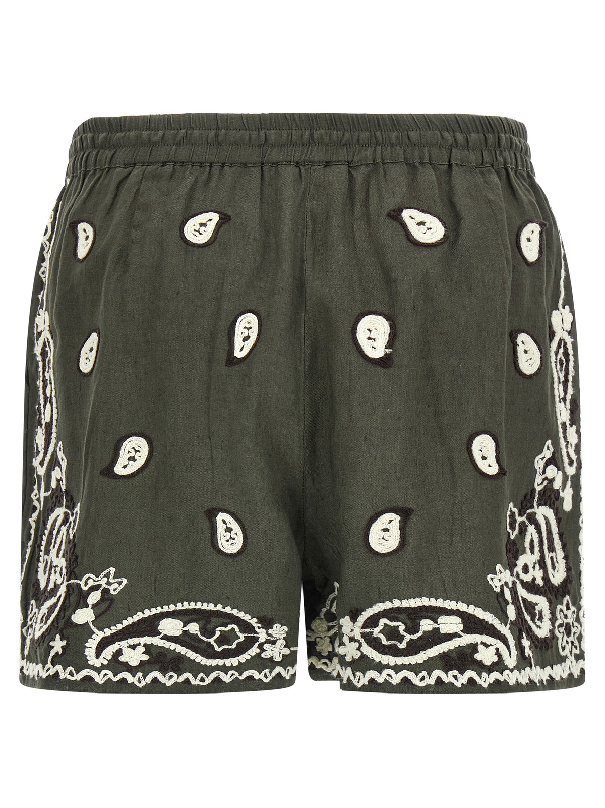 Shorts bermudas bicolores en lin P.A.R.O.S.H.