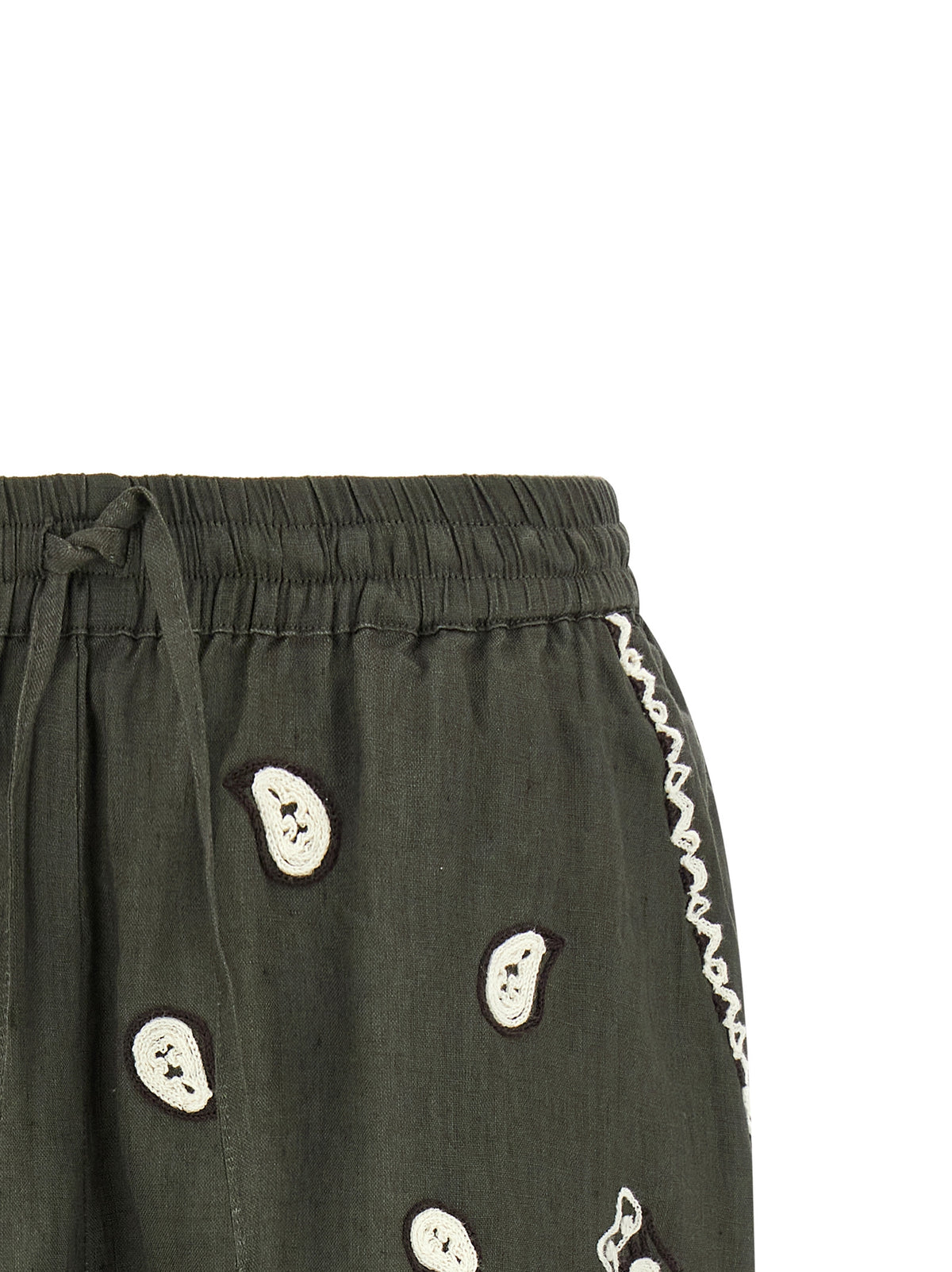 Shorts bermudas bicolores en lin P.A.R.O.S.H.