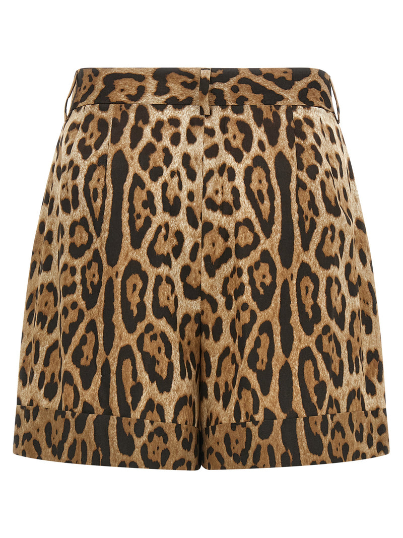 Dolce & Gabbana Brown Cotton Bermuda Shorts for Women