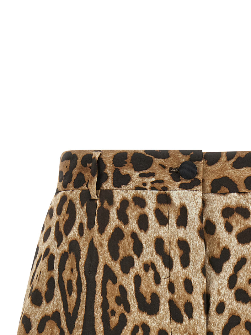 Dolce & Gabbana Brown Cotton Bermuda Shorts for Women