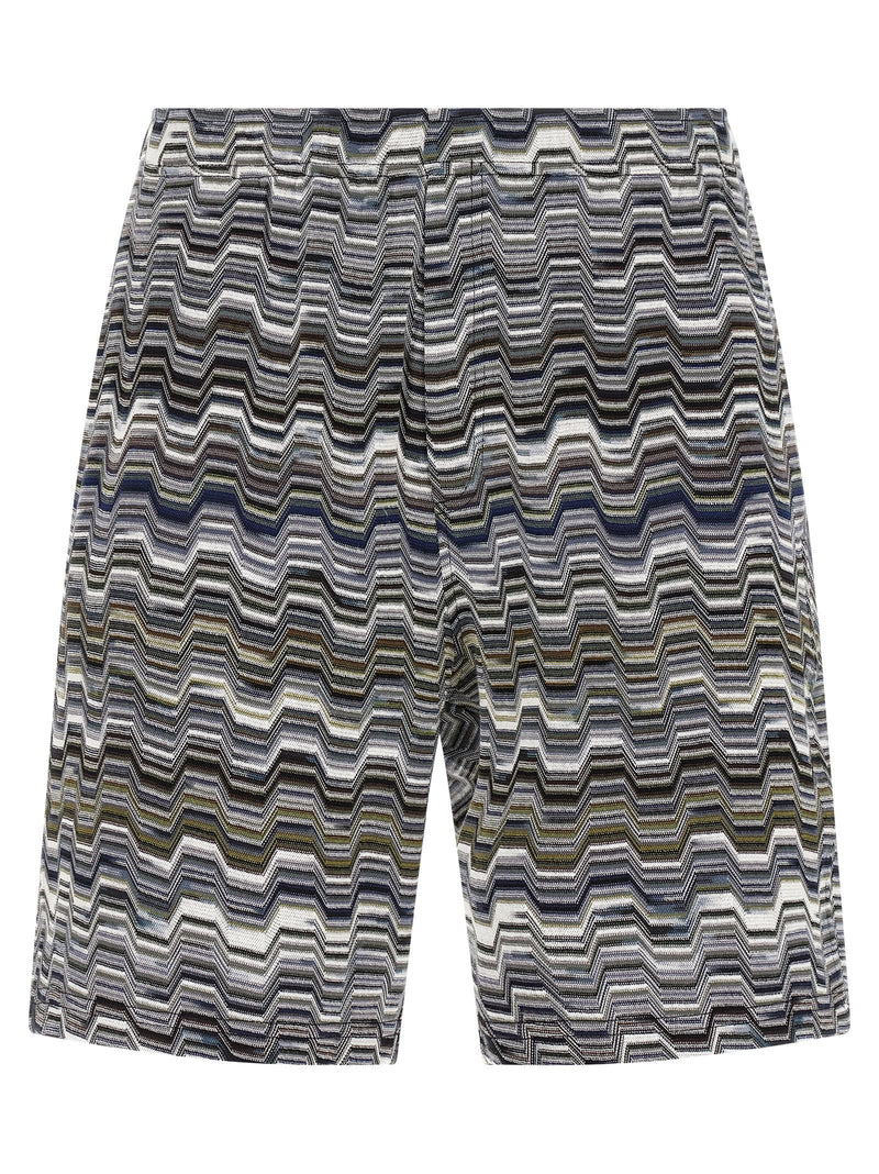 Missoni Bicolor Cotton Bermuda Shorts for Men