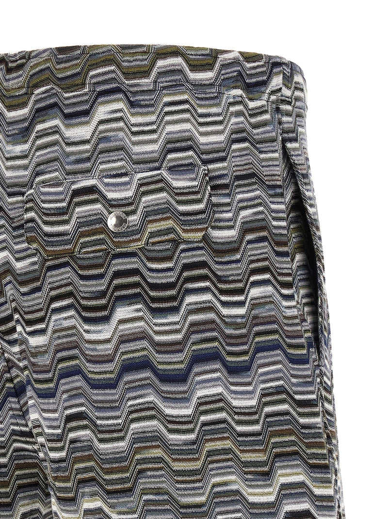 Missoni Bicolor Cotton Bermuda Shorts for Men